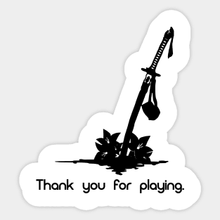 Thank You For Playing (Ver. 2P) Sticker